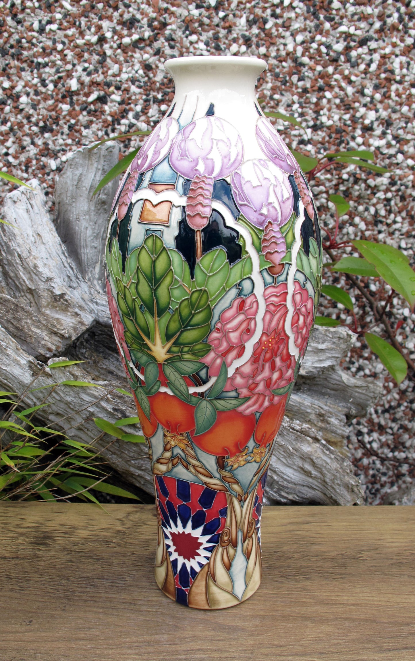 Moorcroft Rare CARPET GARDEN Vase 42/12 Trial Dated 19.1.23 Retail Price £1195