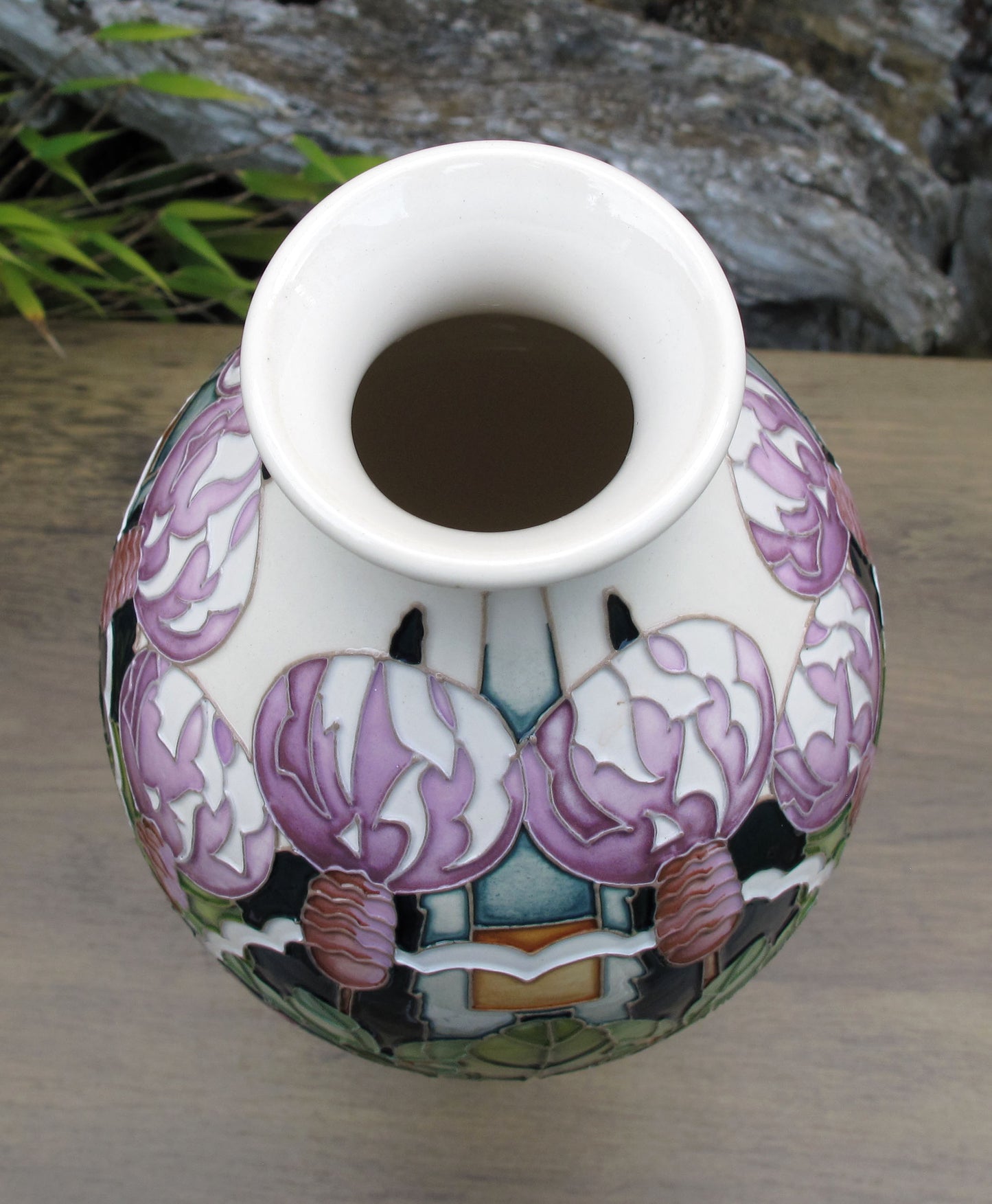 Moorcroft Rare CARPET GARDEN Vase 42/12 Trial Dated 19.1.23 Retail Price £1195