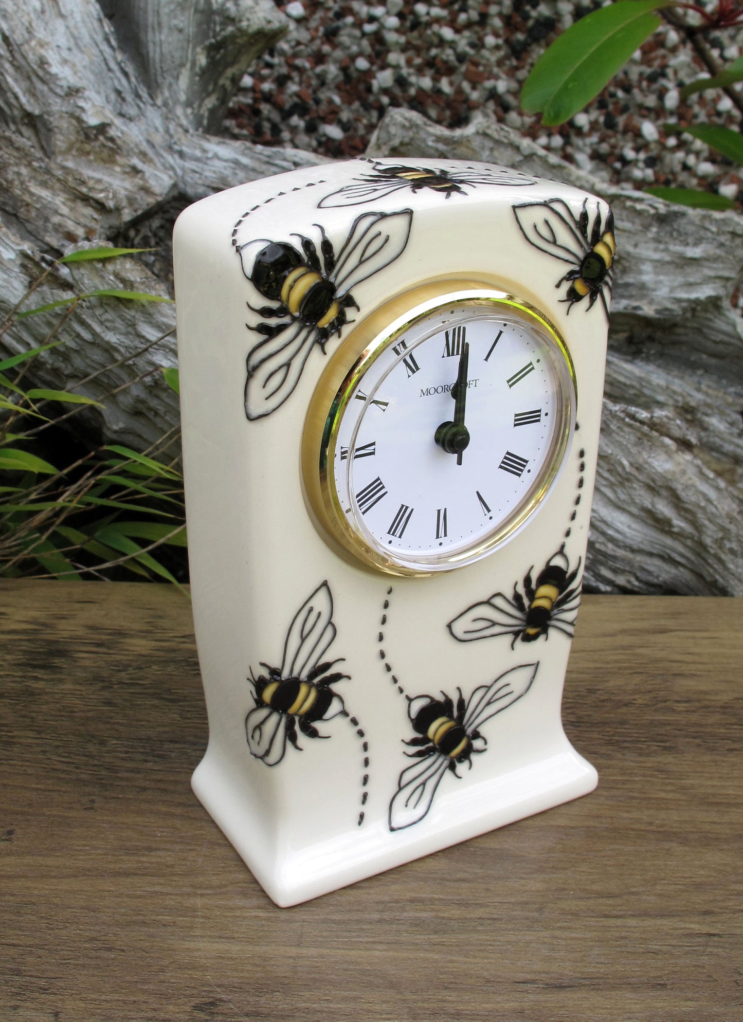 Moorcroft BEES FOR TEA Clock CL1 Retail Price £195 Rachel Bishop
