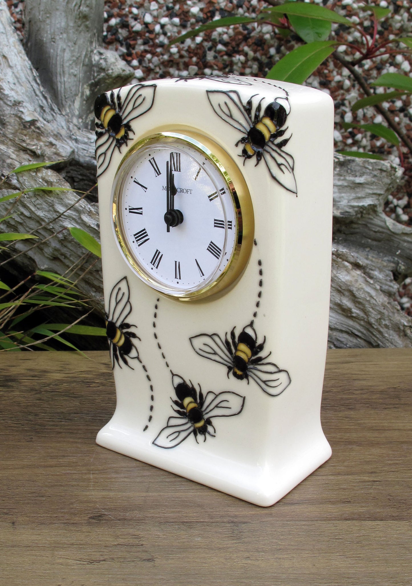 Moorcroft BEES FOR TEA Clock CL1 Retail Price £195 Rachel Bishop