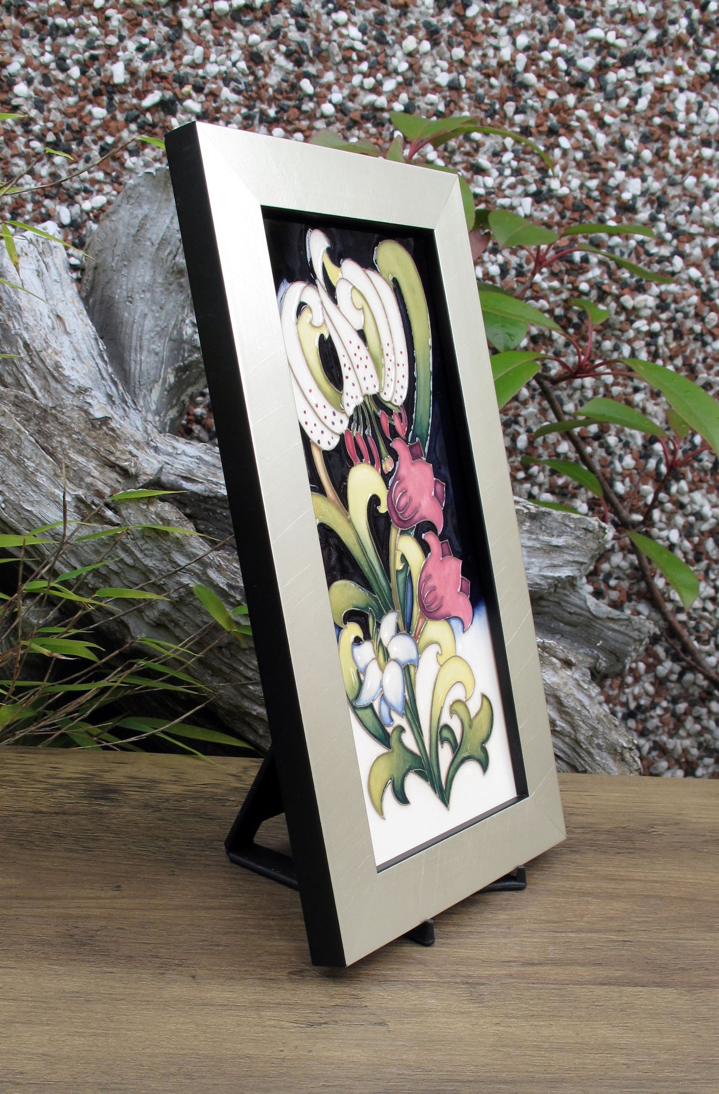 Moorcroft RARE GOLDEN LILY Plaque PLQ5 Trial Dated 1.4.25 Retail Price £245