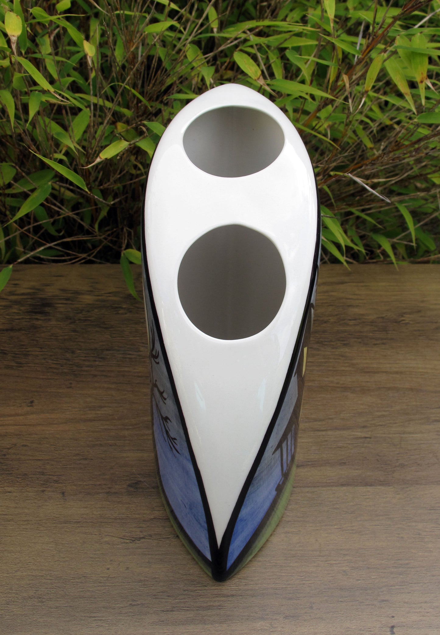 Lorna Bailey RARE PROTOTYPE HAUNTED HOUSE QUADRANT VASE OCTOBER 2003 Halloween