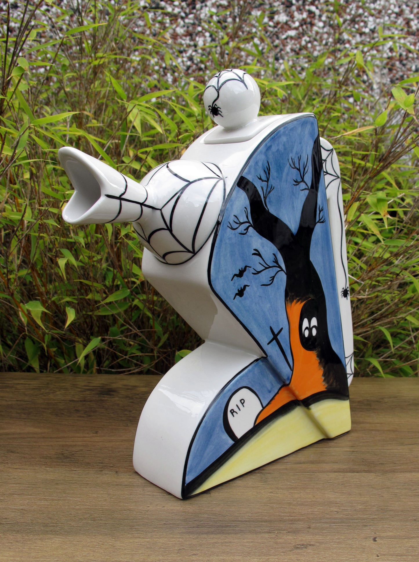 Lorna Bailey SPOOKY GRAVEYARD FLAPPER TEAPOT OCT 2004 ( Ref. New Millennium )