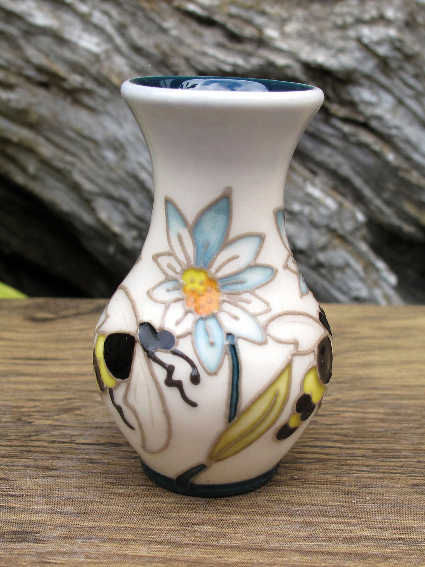 Moorcroft Miniature DANCE OF THE BEES 49/2 Vase ( Month April ) RRP £143