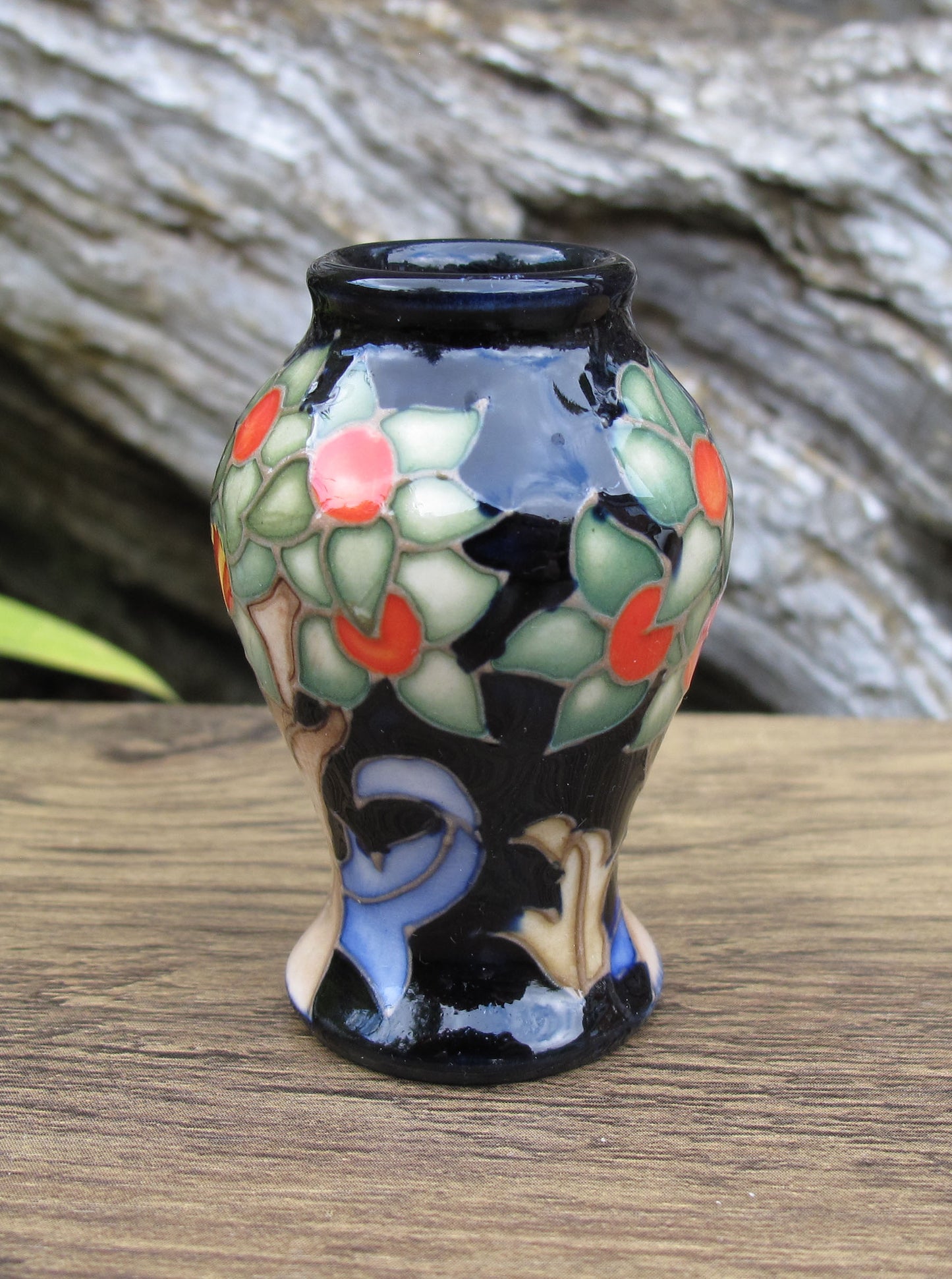 Moorcroft ORANGE TREE Miniature vase 46/2 Retail Price £174 William Morris