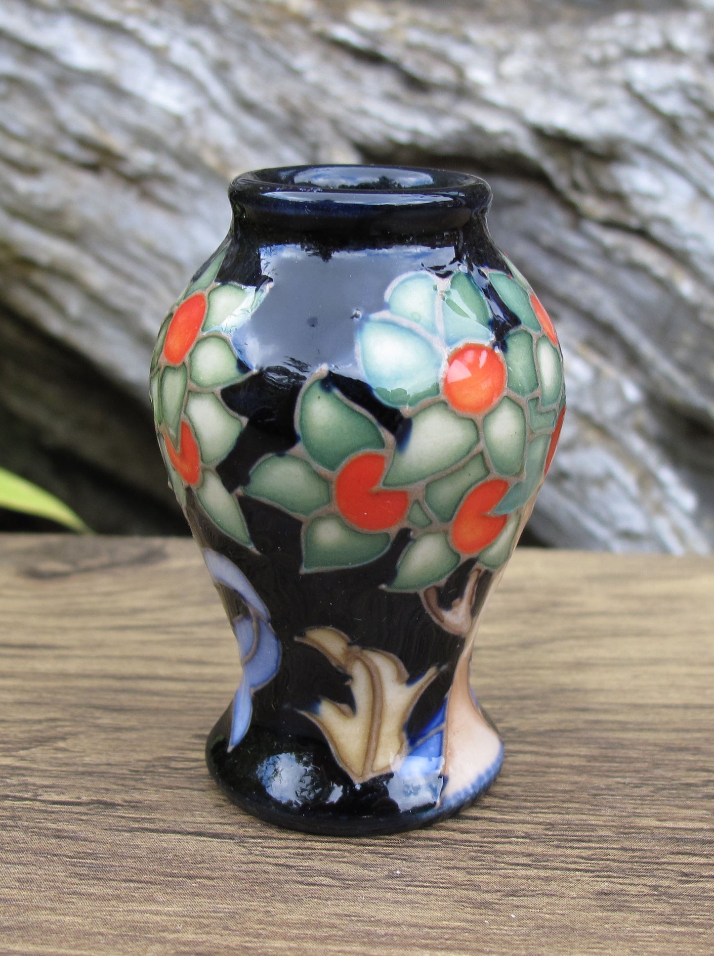 Moorcroft ORANGE TREE Miniature vase 46/2 Retail Price £174 William Morris