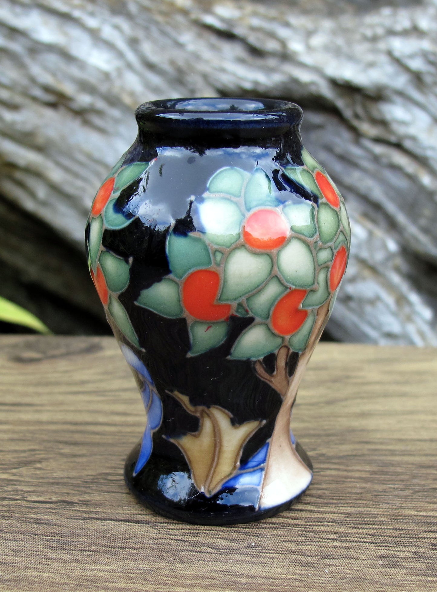 Moorcroft ORANGE TREE Miniature vase 46/2 Retail Price £174 William Morris