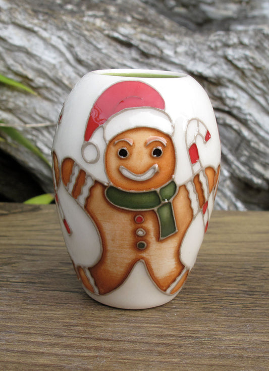 Moorcroft RUN RUN AS FAST AS YOU CAN Miniature Vase 102/2 Retail Price £149