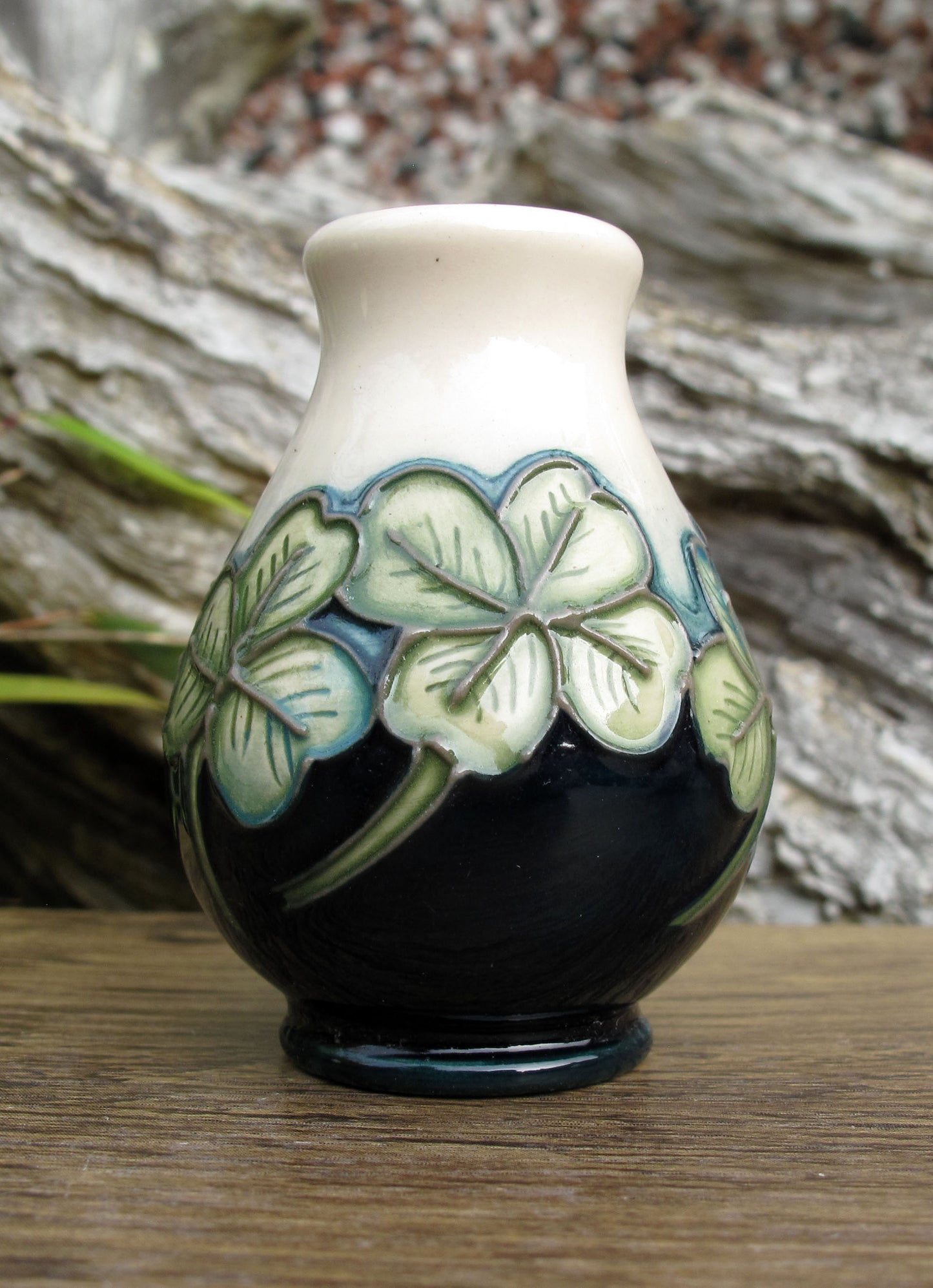 Moorcroft Exquisite CLOVER Miniature Vase Shape 7/2 Retail Price £115