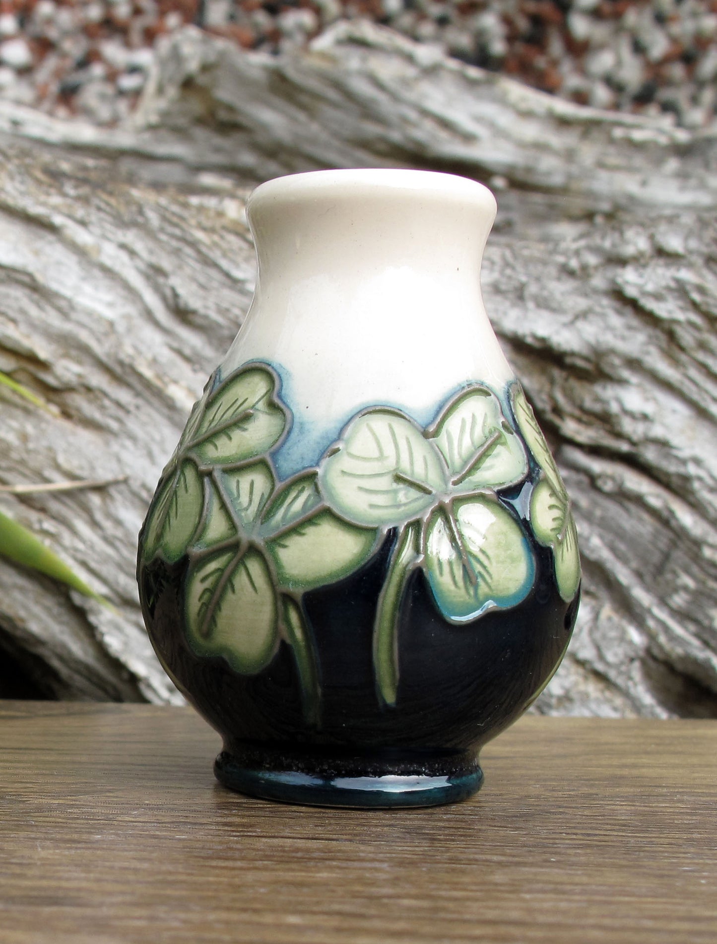 Moorcroft Exquisite CLOVER Miniature Vase Shape 7/2 Retail Price £115