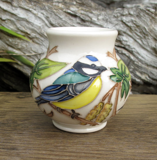 Moorcroft Miniature COLOURS OF WINTER 914/2 Vase (Month Jan) Retail Price £242