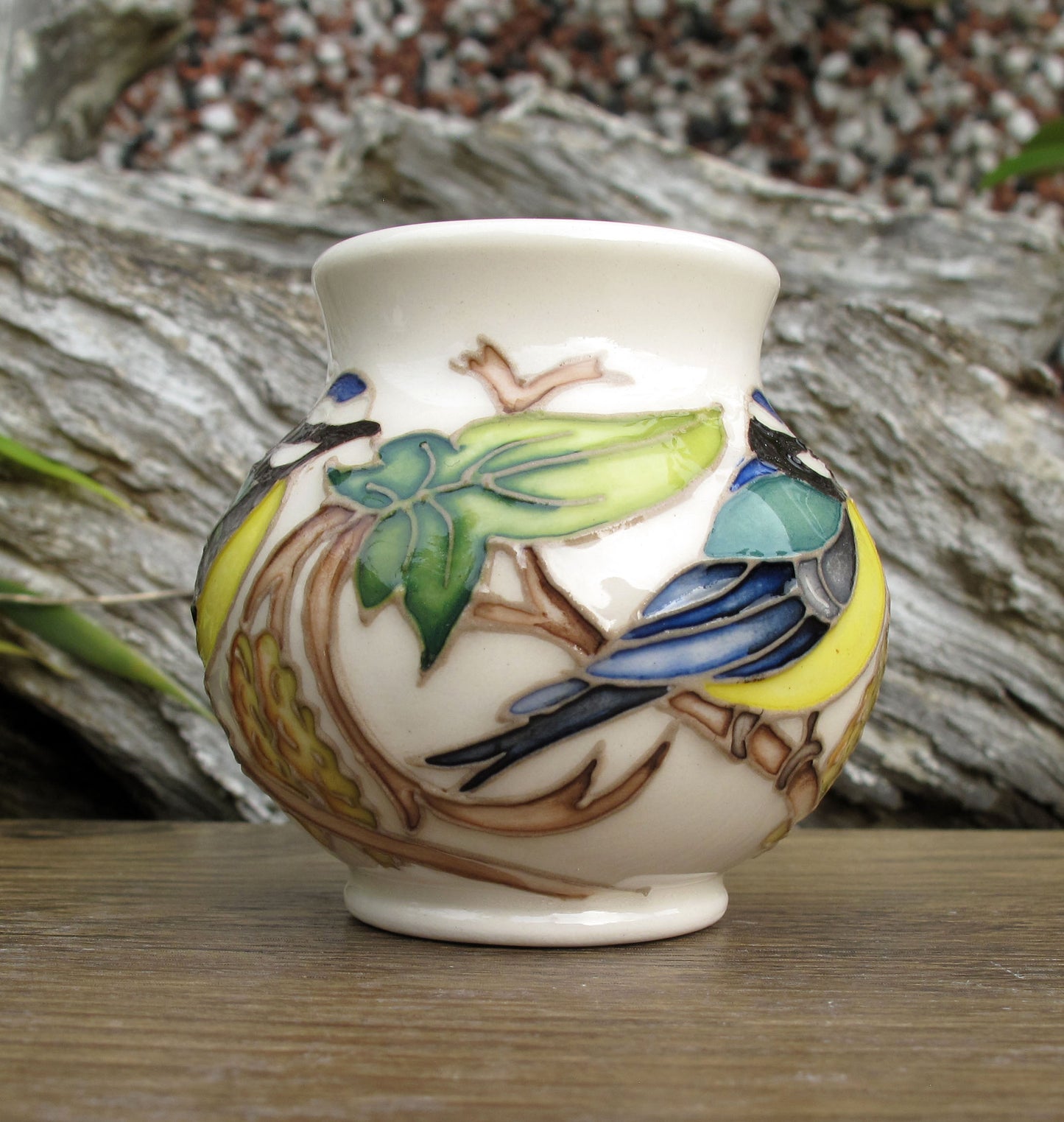 Moorcroft Miniature COLOURS OF WINTER 914/2 Vase (Month Jan) Retail Price £242
