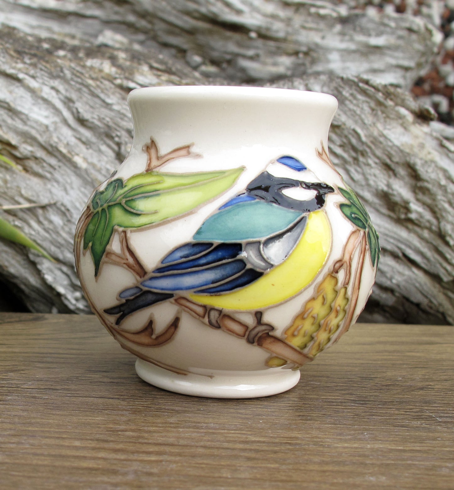 Moorcroft Miniature COLOURS OF WINTER 914/2 Vase (Month Jan) Retail Price £242