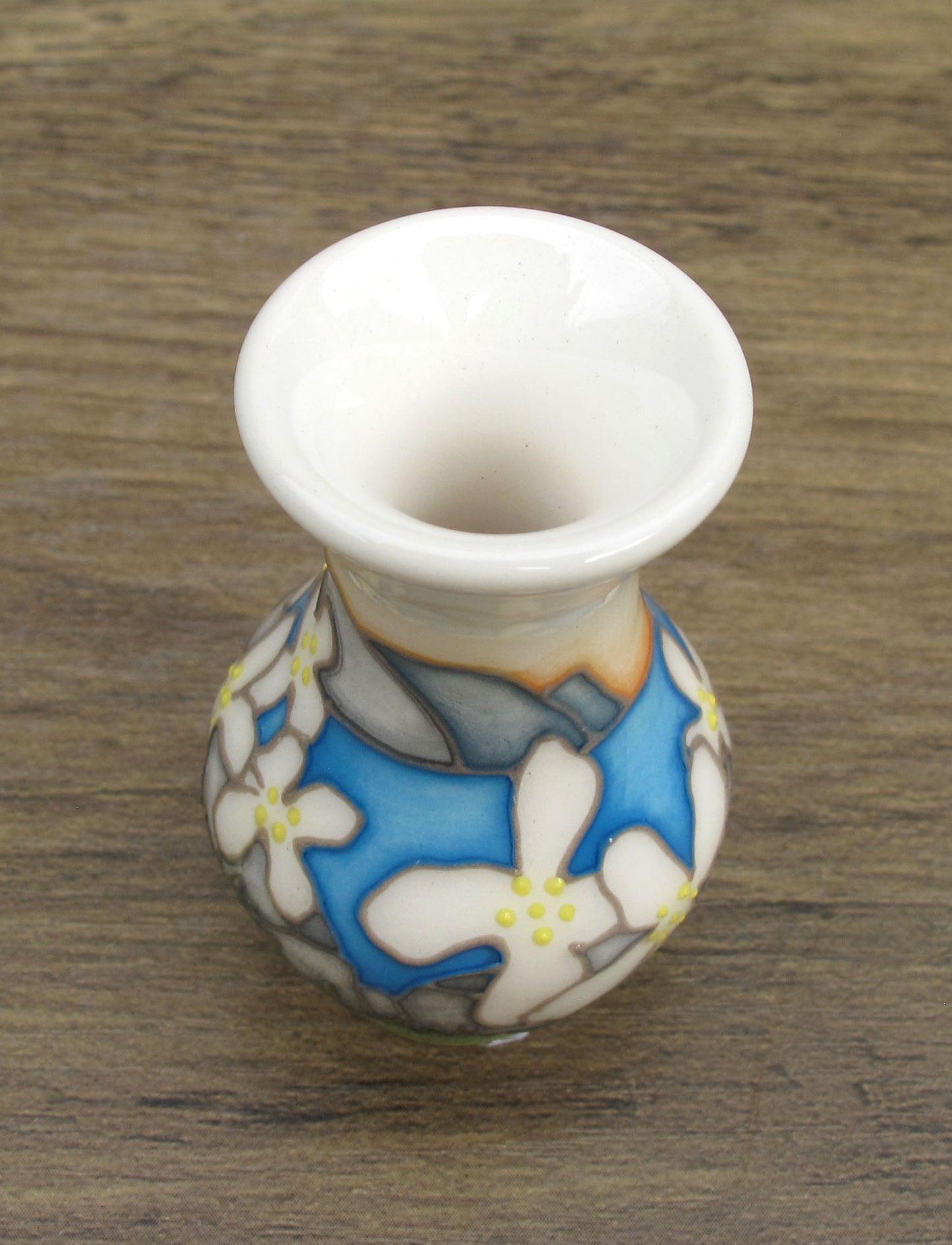 Moorcroft Exquisite SUMMER'S SHORELINE Miniature Vase 49/2 Retail Price £158