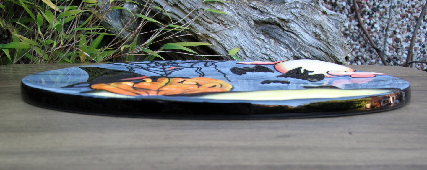 Lorna Bailey FRIEGHT NIGHT WALL PLAQUE LIMITED EDITION 45/50 OCT 2002 Halloween