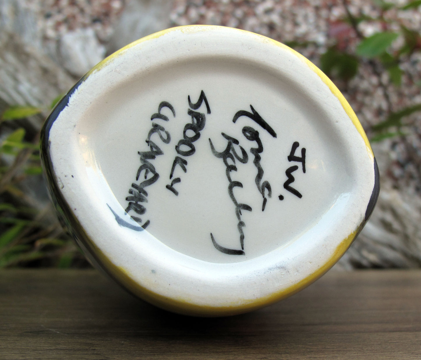 Lorna Bailey SPOOKY GRAVEYARD OVAL VASE OCT 2004 ( Ref. New Millennium Page 46 )