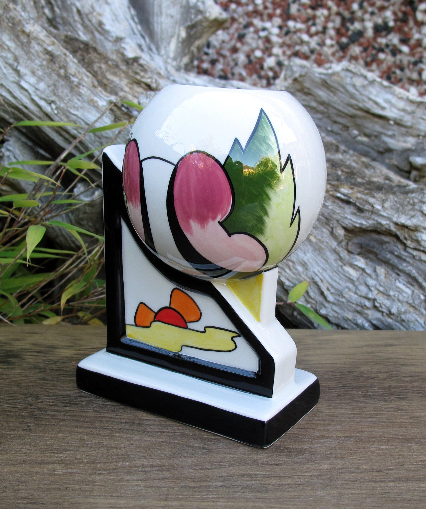 Lorna Bailey VERY RARE HAMIL ROAD ORB VASE ONLY AVAILABLE OPEN DAY 28/10/2006