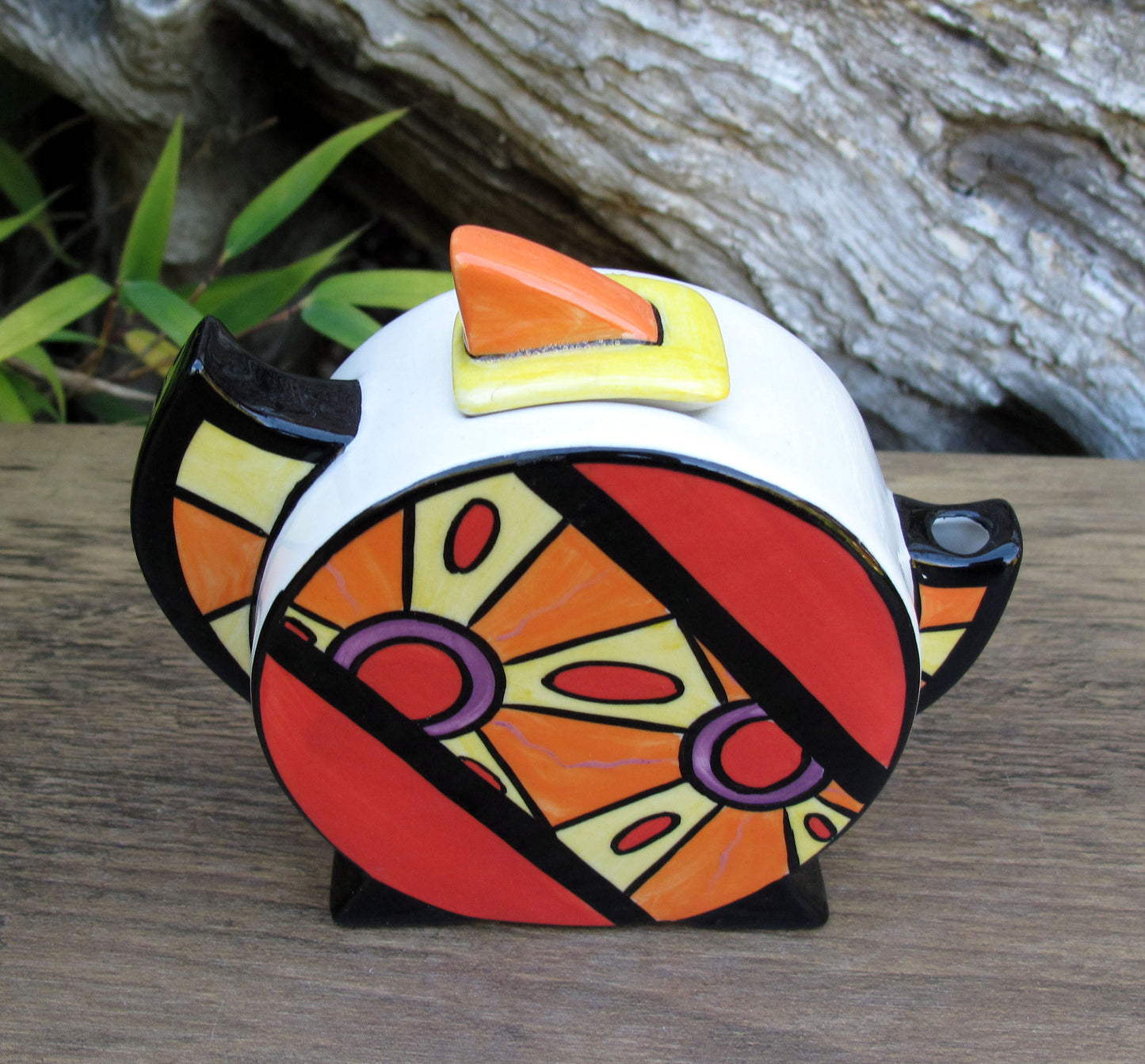 Lorna Bailey Rare Exquisite PROTOYTPE GEO MINI TEAPOT Dated 24.01.2002