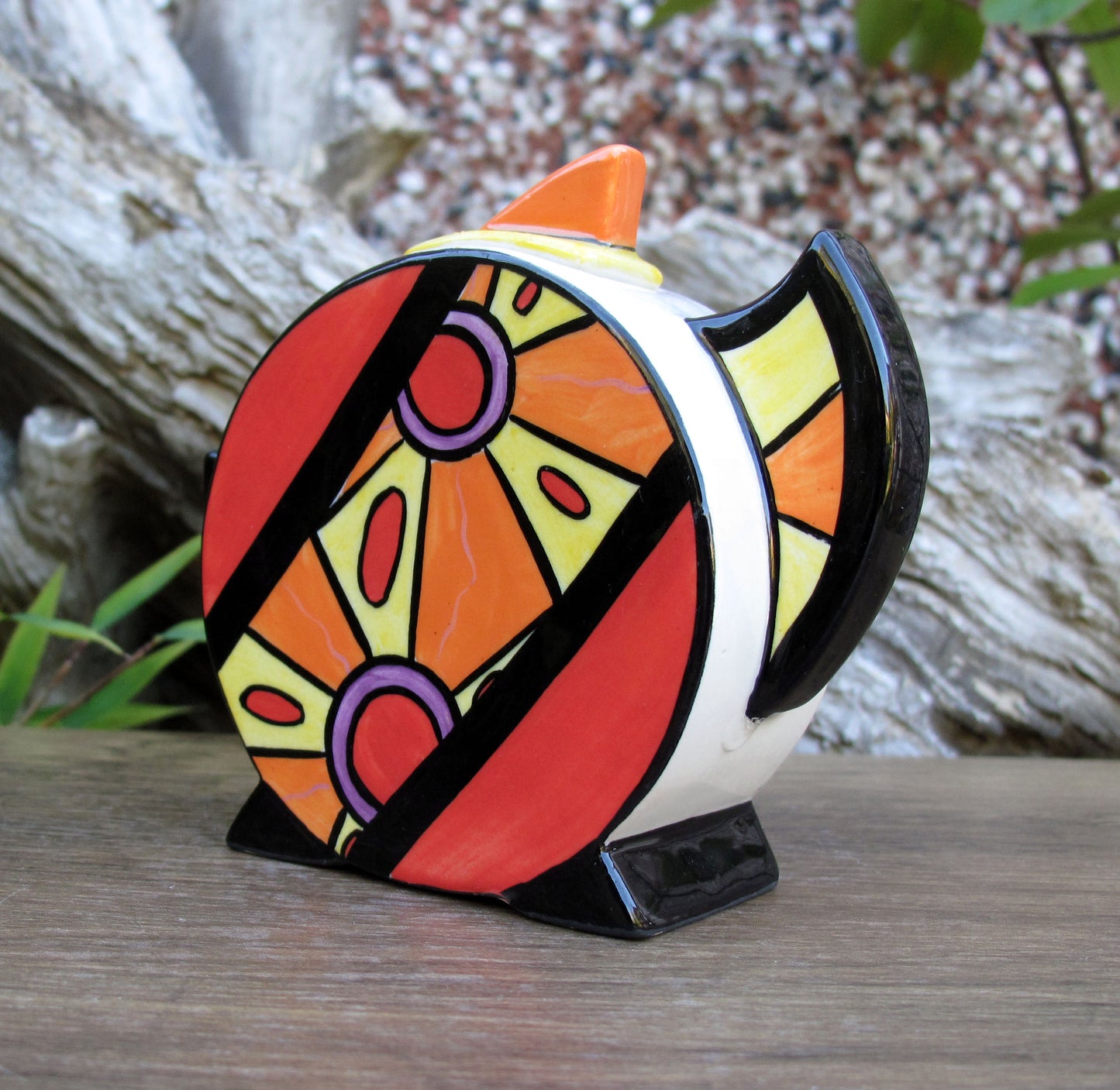 Lorna Bailey Rare Exquisite PROTOYTPE GEO MINI TEAPOT Dated 24.01.2002