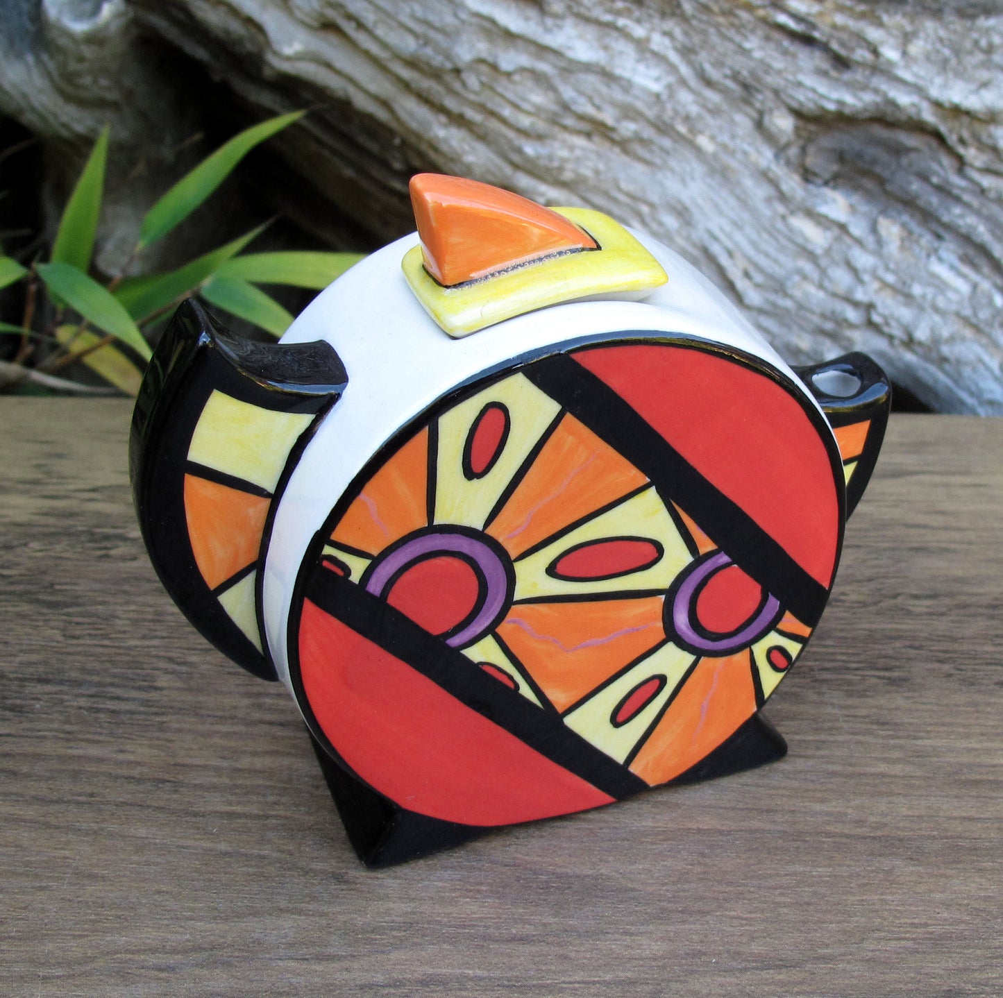 Lorna Bailey Rare Exquisite PROTOYTPE GEO MINI TEAPOT Dated 24.01.2002