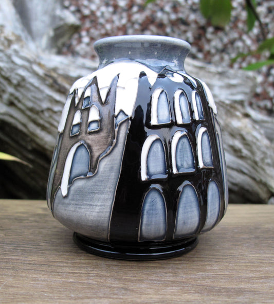Moorcroft Exquisite SAMHAIN Whitby Abbey Vase Shape 198/3 Retail Price £430