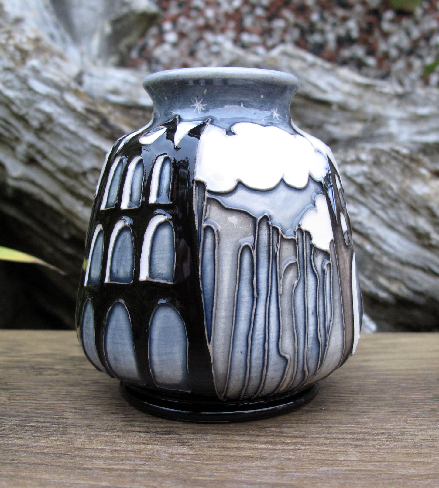 Moorcroft Exquisite SAMHAIN Whitby Abbey Vase Shape 198/3 Retail Price £430