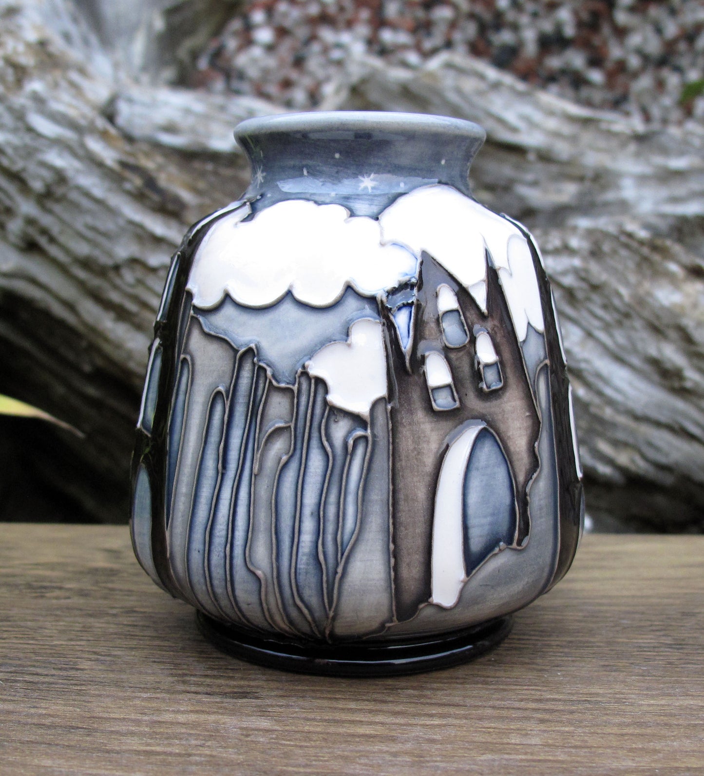 Moorcroft Exquisite SAMHAIN Whitby Abbey Vase Shape 198/3 Retail Price £430