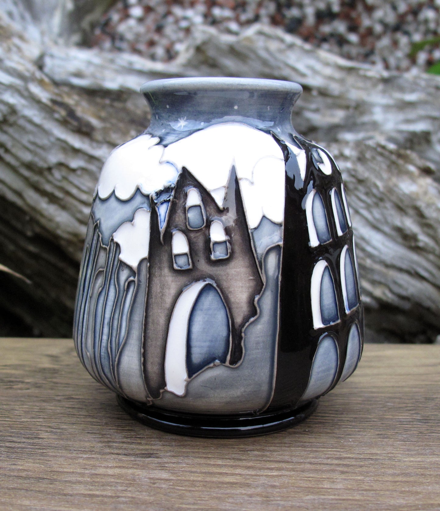 Moorcroft Exquisite SAMHAIN Whitby Abbey Vase Shape 198/3 Retail Price £430