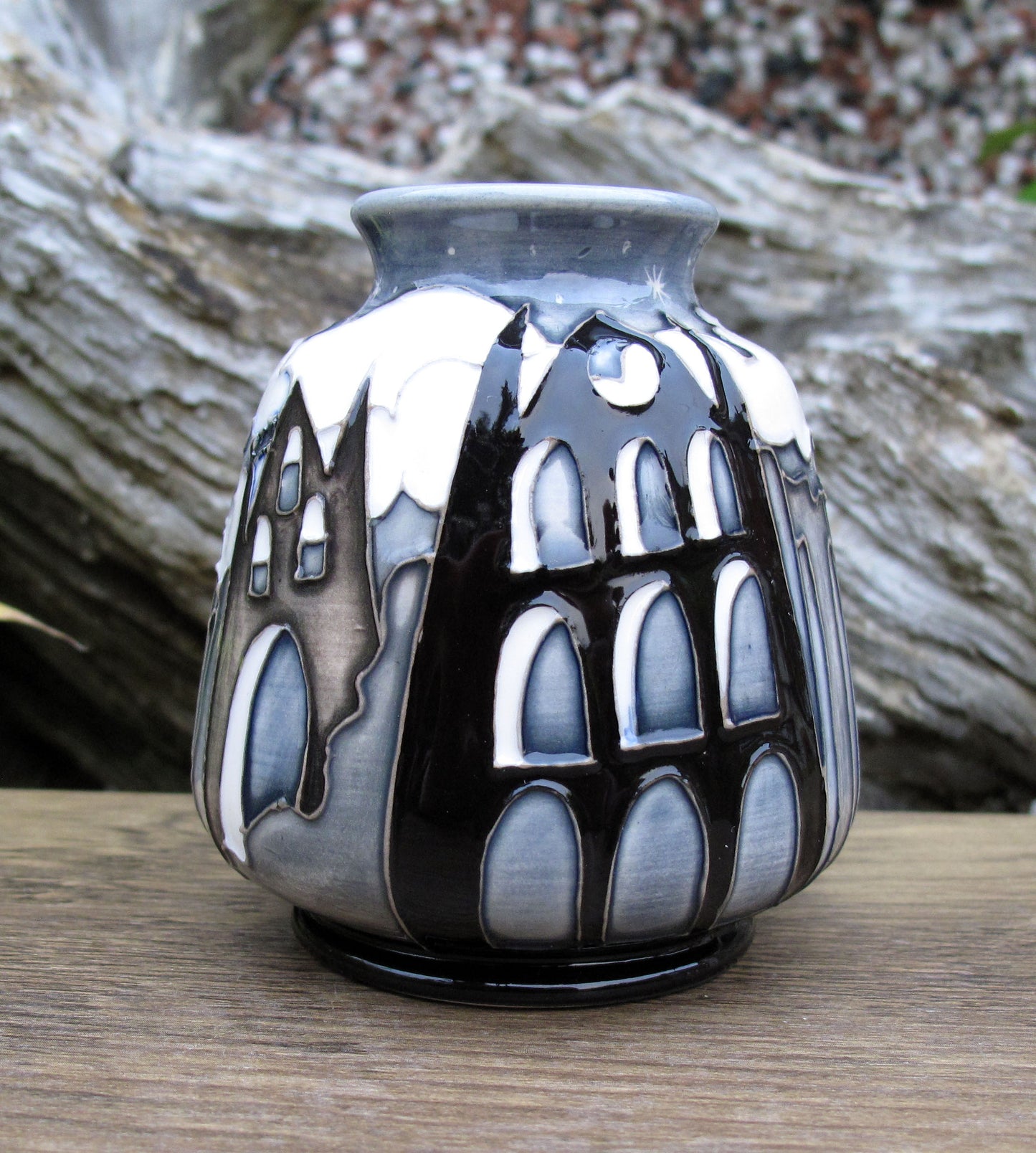 Moorcroft Exquisite SAMHAIN Whitby Abbey Vase Shape 198/3 Retail Price £430