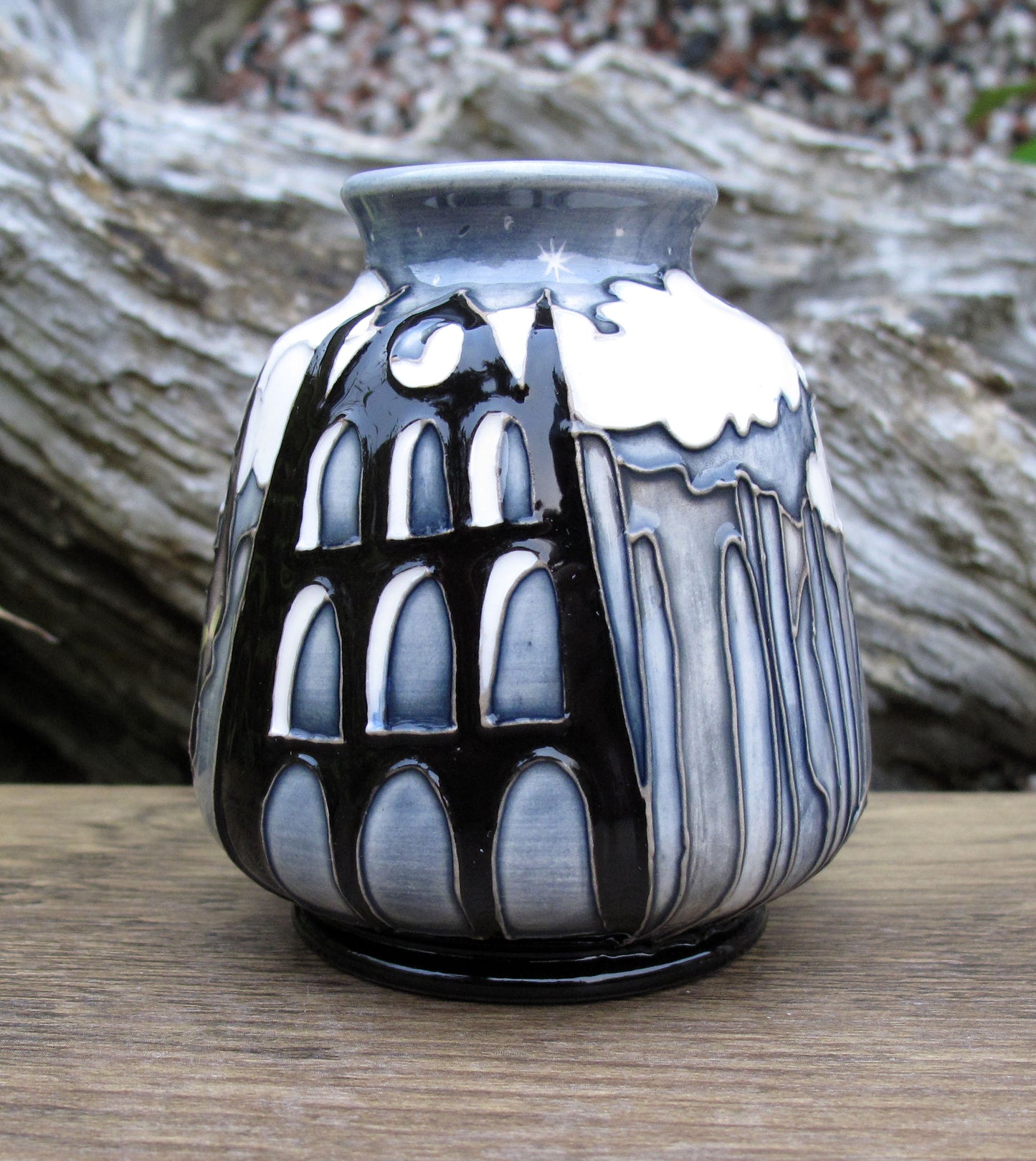 Moorcroft Exquisite SAMHAIN Whitby Abbey Vase Shape 198/3 Retail Price £430