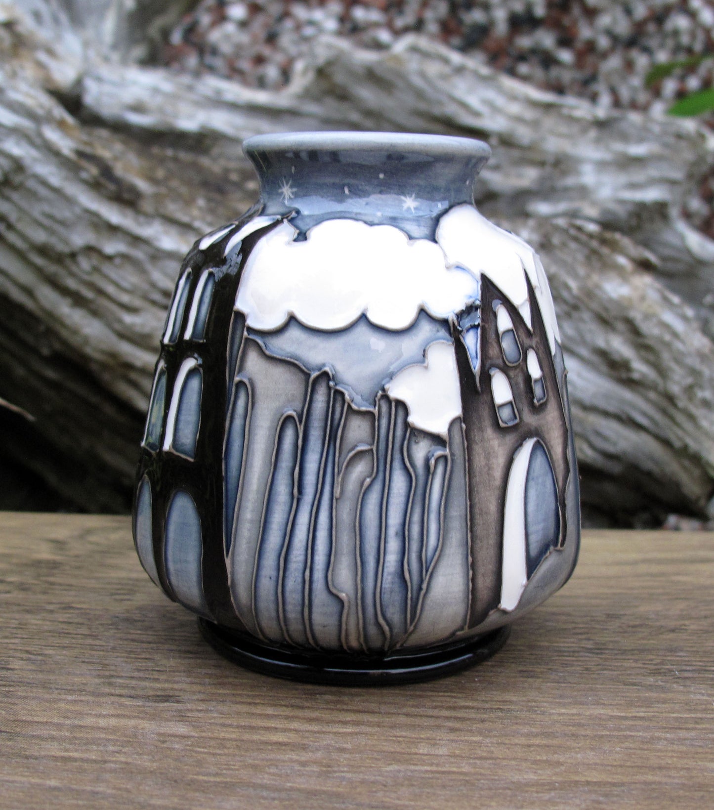 Moorcroft Exquisite SAMHAIN Whitby Abbey Vase Shape 198/3 Retail Price £430