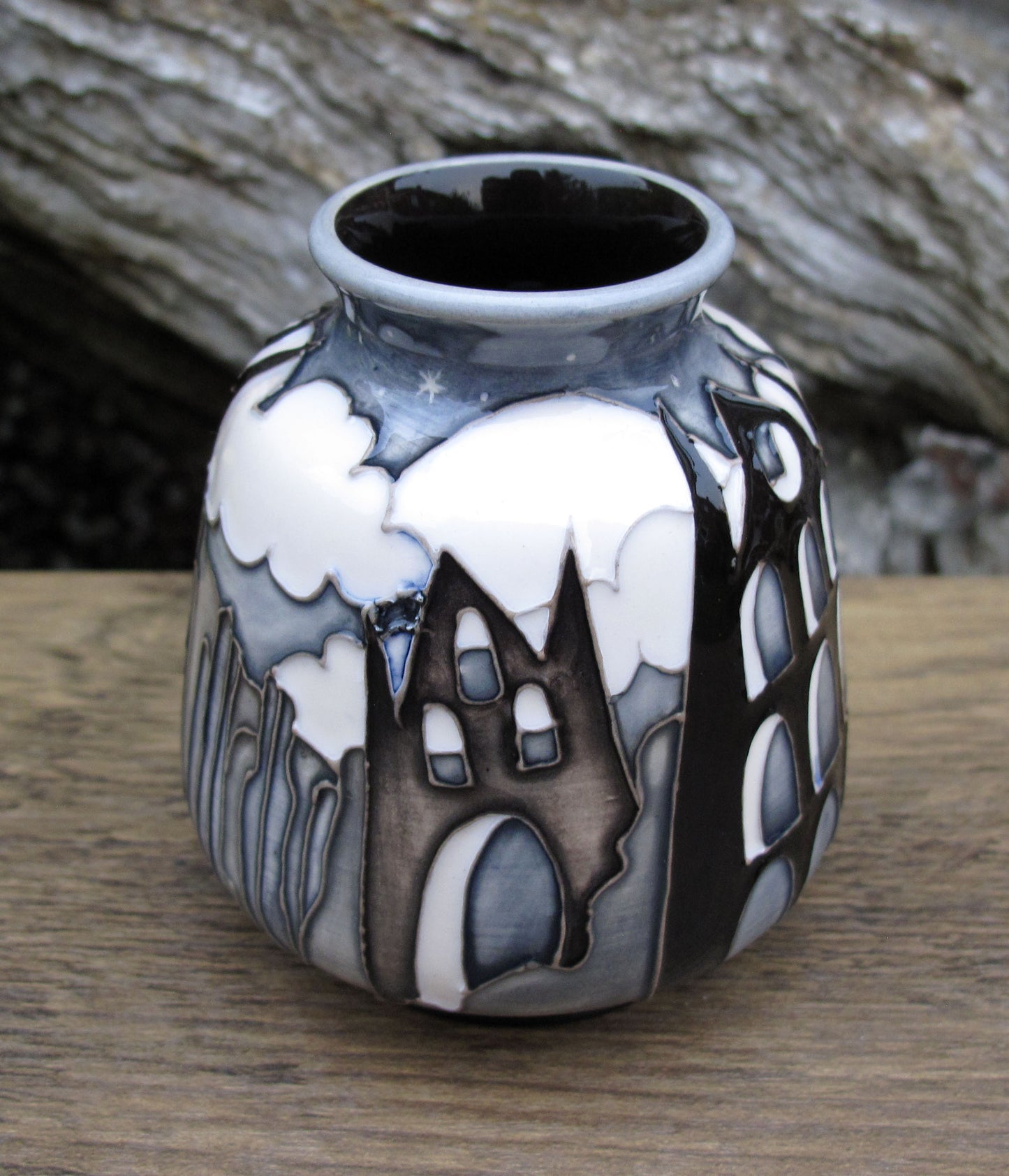Moorcroft Exquisite SAMHAIN Whitby Abbey Vase Shape 198/3 Retail Price £430