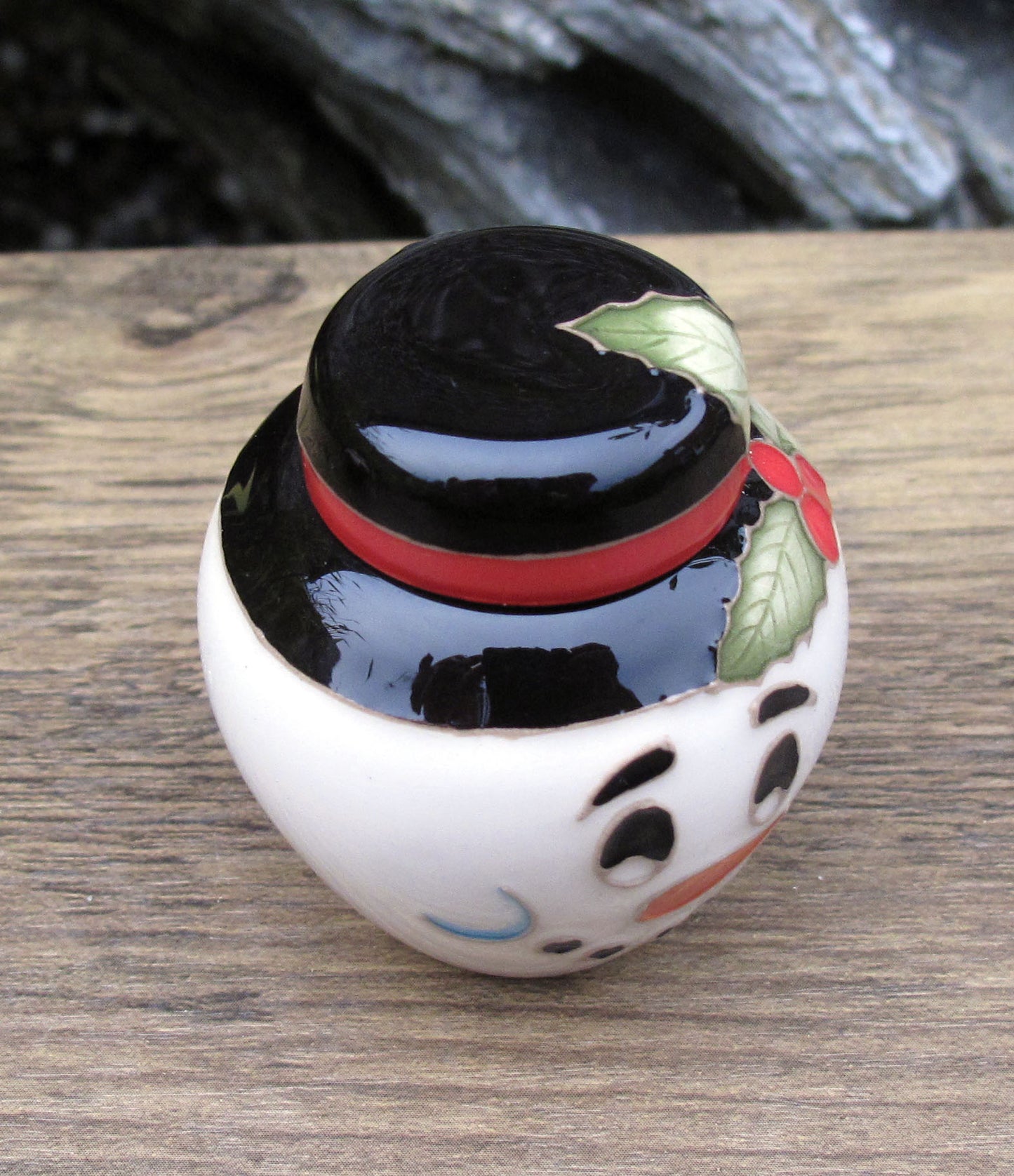 Moorcroft JOLLY SNOWMAN Miniature Ginger Jar 769/2 Retail Price £136 Christmas
