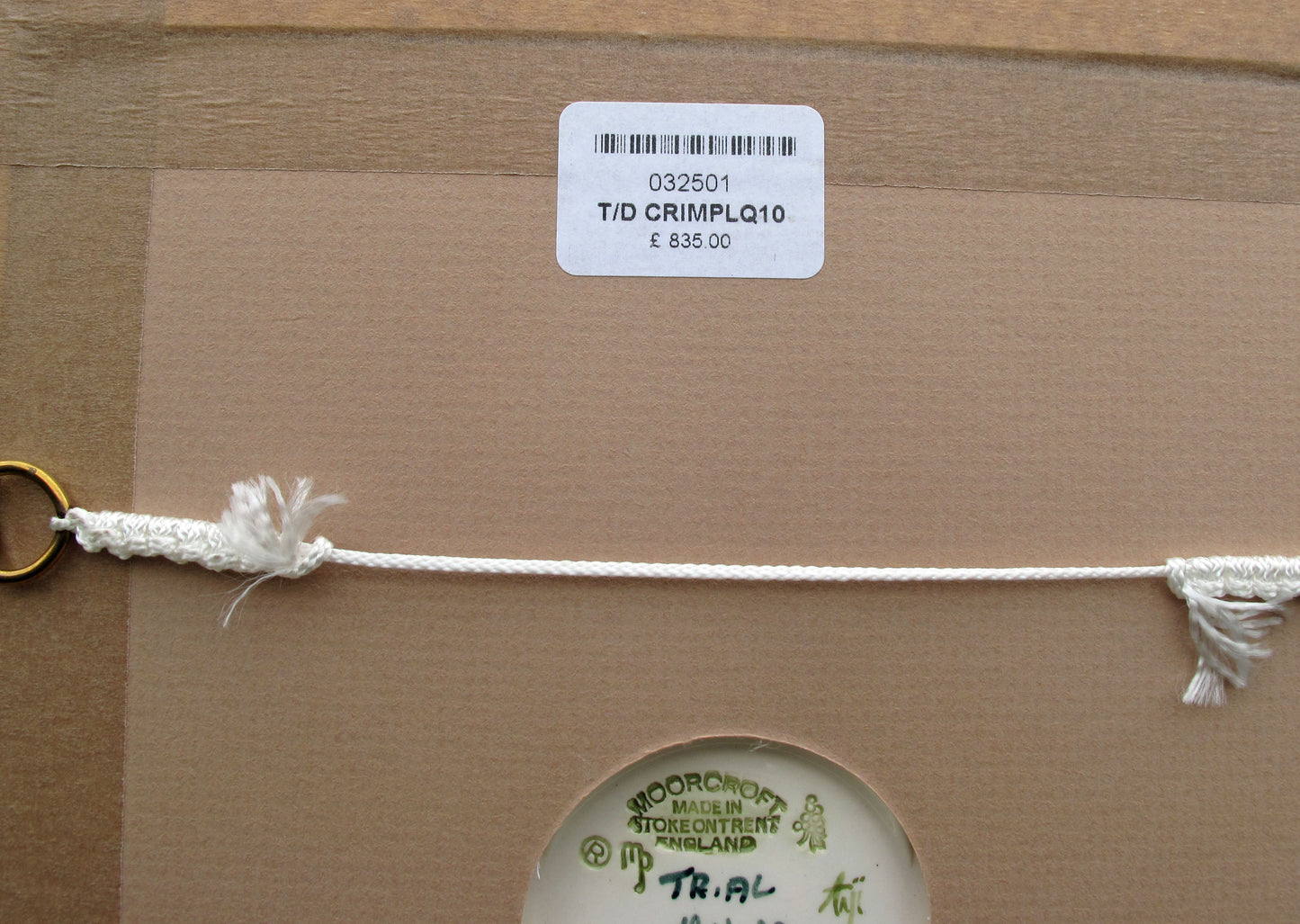 Moorcroft Very Rare CRIMSON ROSELLA Trial 19.1.22 Plaque PLQ8 Retail Price £835