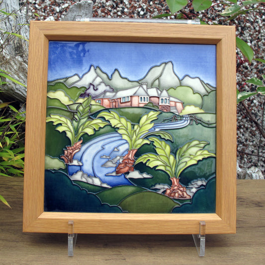 Moorcroft Rare SAGANA LODGE Trial Dated 22.6.21 Plaque PLQ8 Retail Price £540