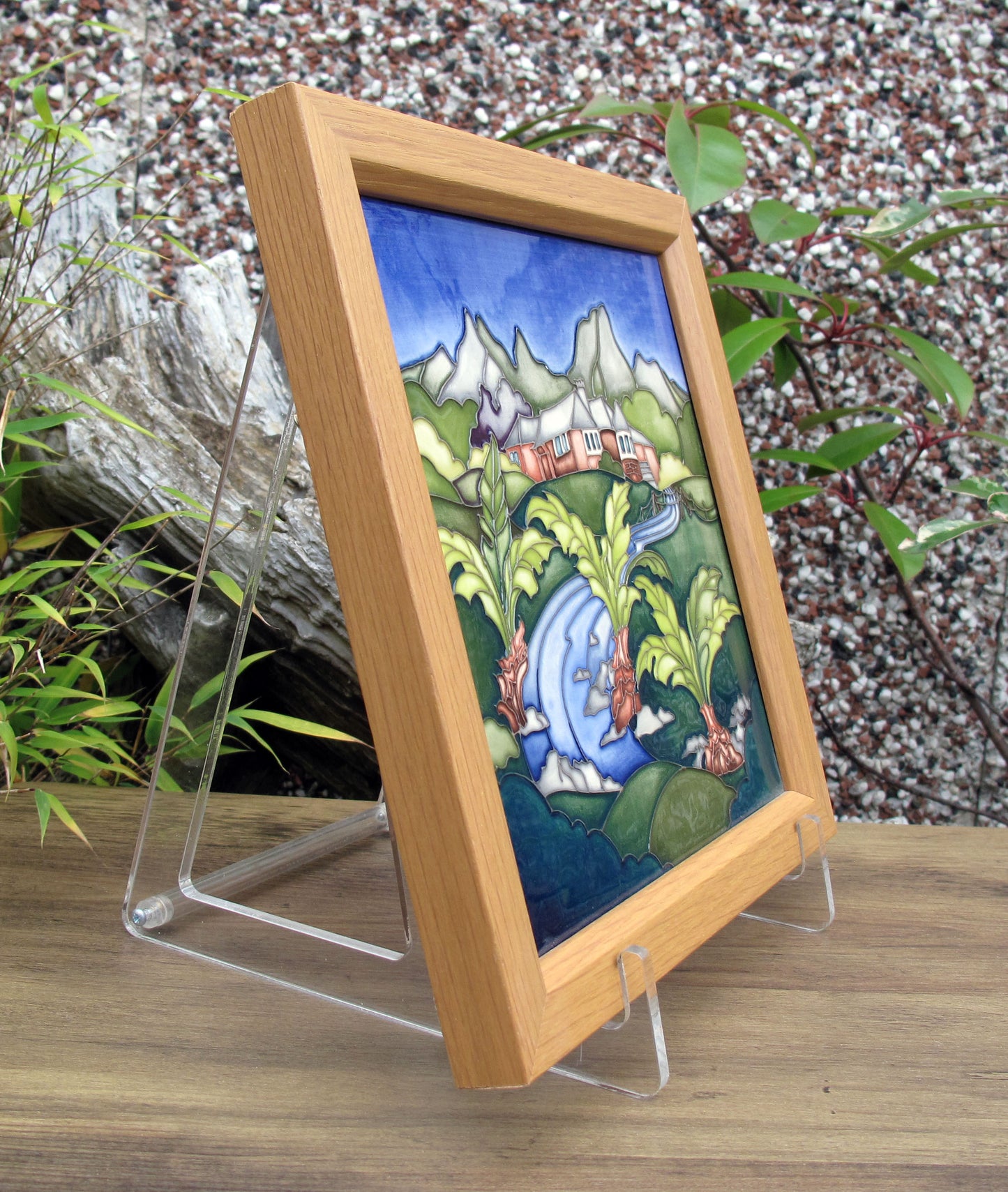 Moorcroft Rare SAGANA LODGE Trial Dated 22.6.21 Plaque PLQ8 Retail Price £540