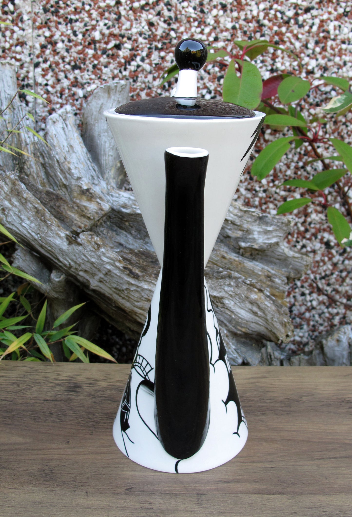 Lorna Bailey RARE LARGE LONGPORT WHARF DOUBLE COFFEE POT OPEN DAY 25/9/2004