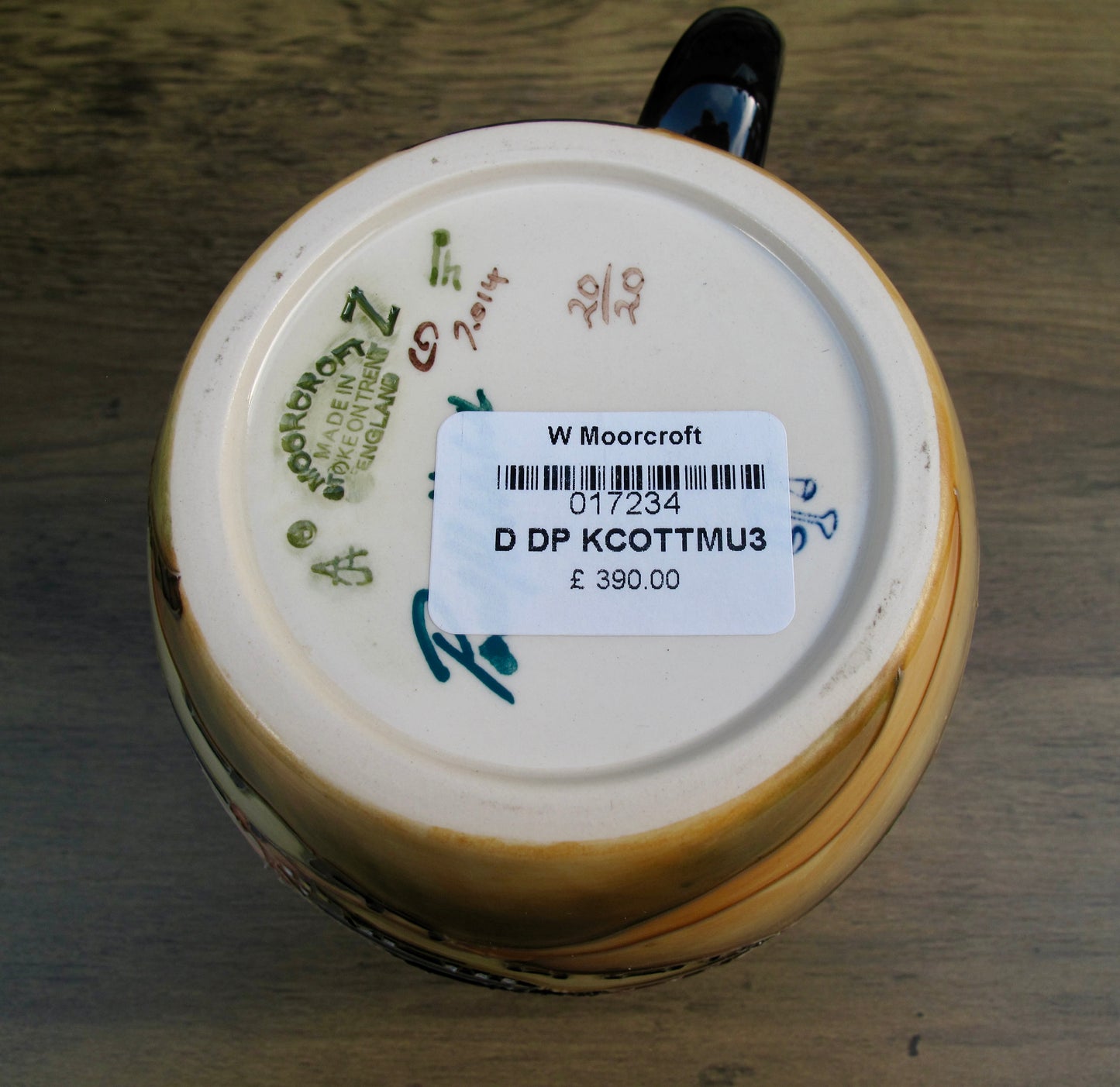 Moorcroft Extra Large Barrel Mug MU3 Limited Edition 20/20 Retail Price £390