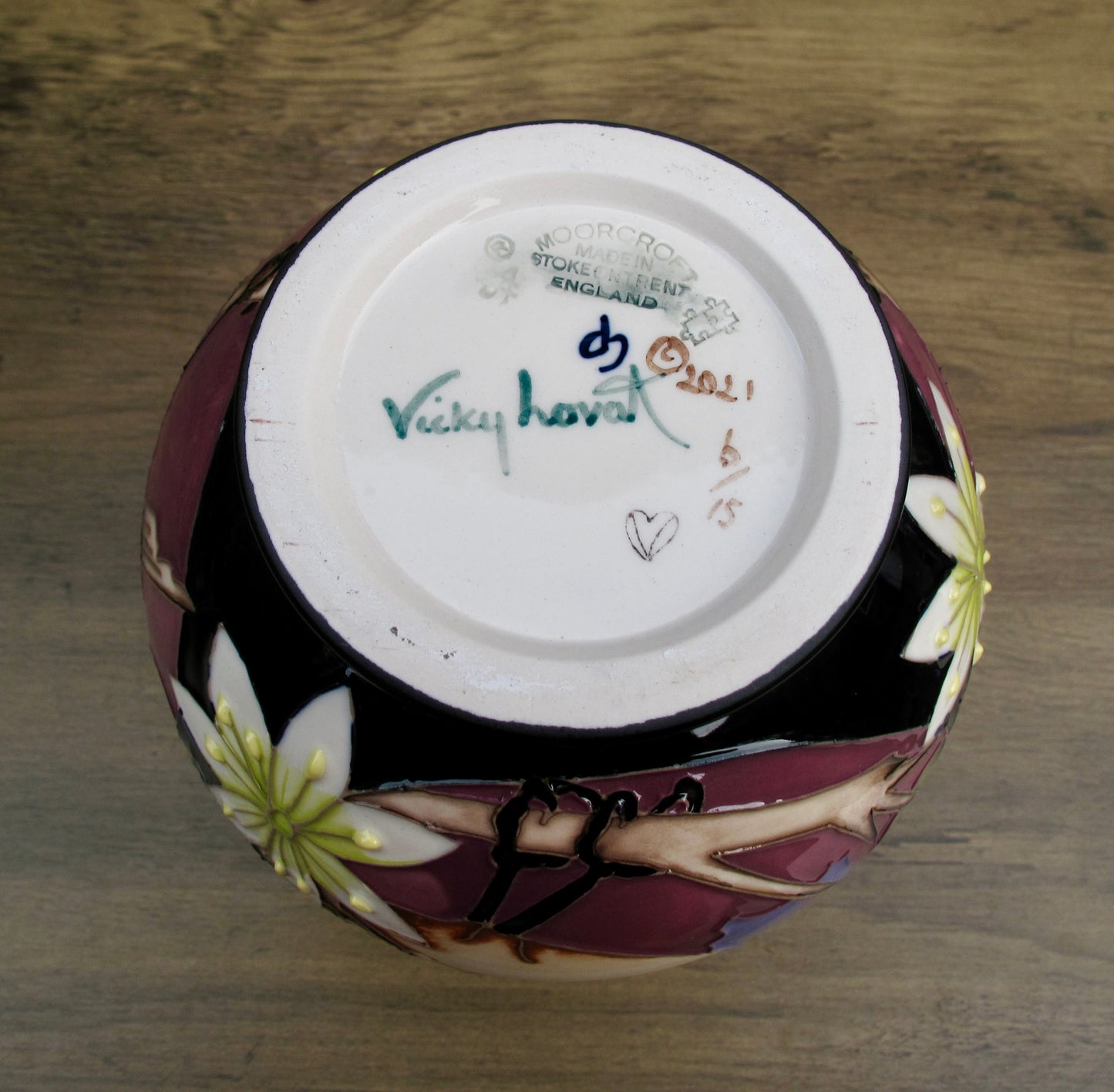 Moorcroft Exquisite WHINCHAT Vase 869/6 Limited Edition 6/15 Retail Price £490