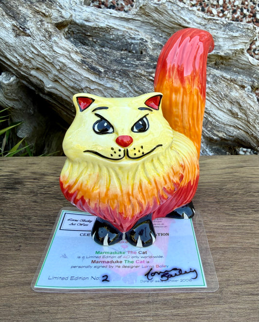 Lorna Bailey MARMADUKE THE CAT Limited Edition 2/40 October 2006