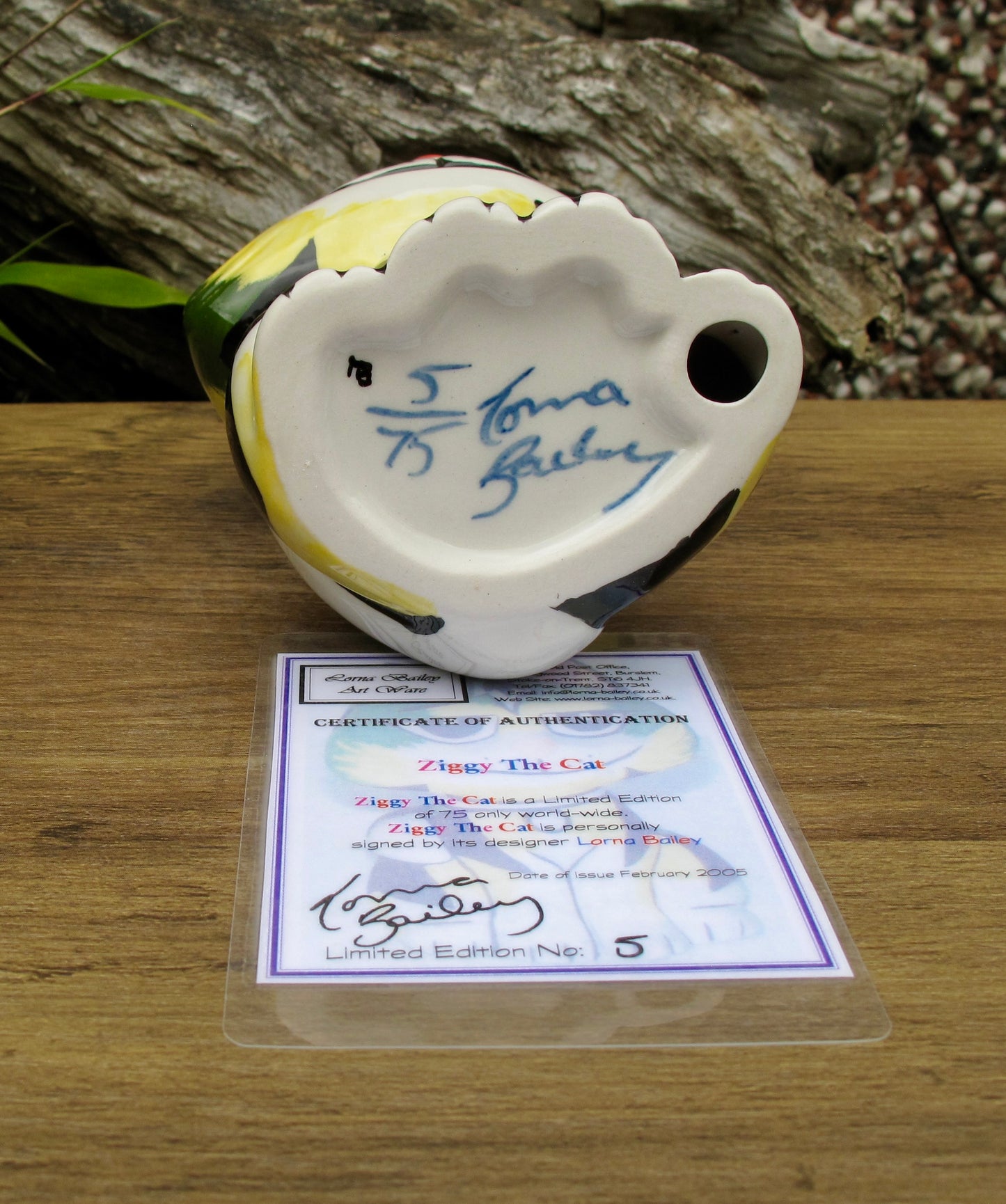 Lorna Bailey ZIGGY THE CAT Limited Edition 5/75 Feb 2005 COA