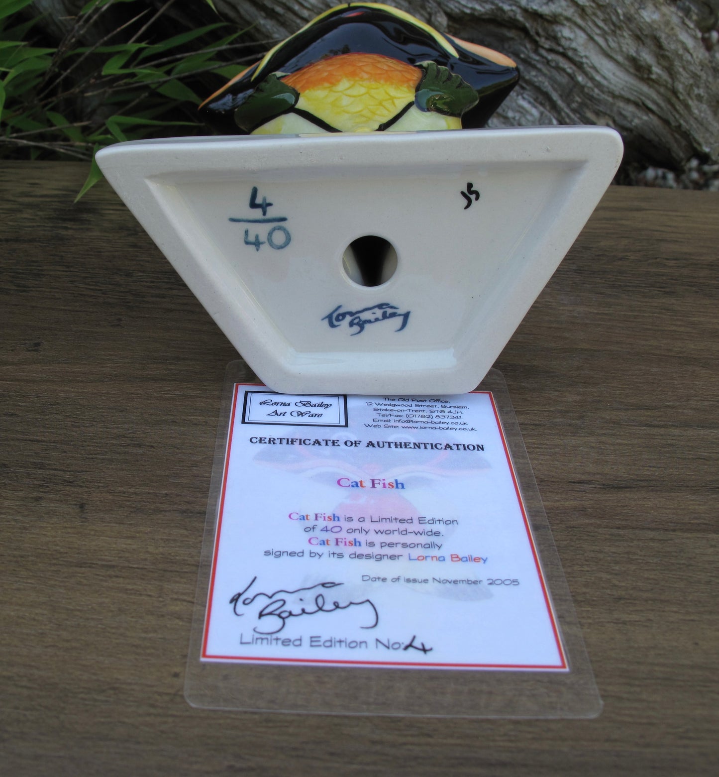Lorna Bailey CATFISH THE CAT Limited Edition 4/40