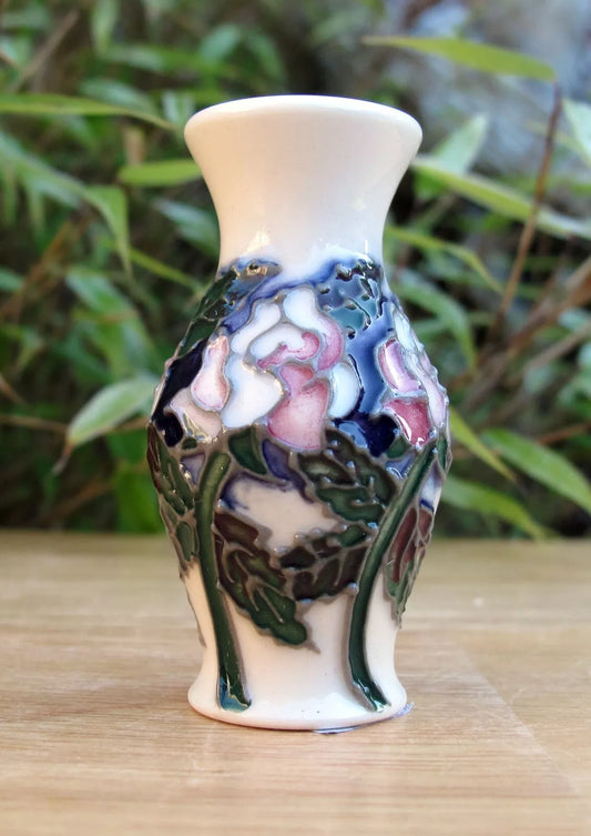 Moorcroft JUNE ROSE Miniature Vase shape 226/2 Retail Price £130 Floral Months