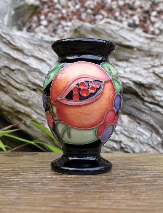 Moorcroft POMEGRANATE REBORN Miniature vase shape 370/2  Retail Price £158