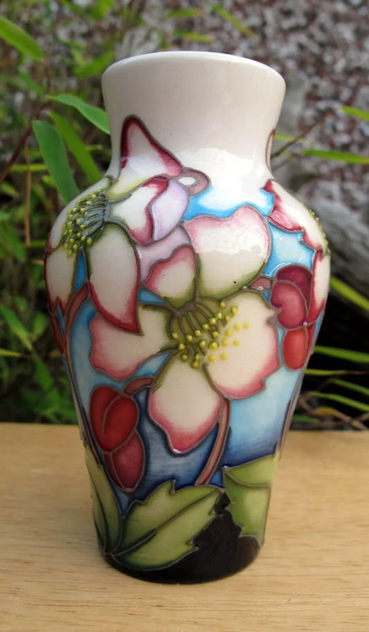 Moorcroft WINTER YIELD Vase Shape 23/4 Trial Dated 4.11.2015  Retail Price £220