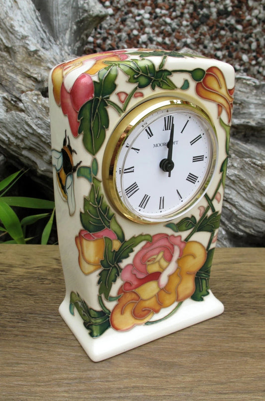 Moorcroft Rare BEE IN TIME Clock CL1 Numbered Edition 12.  Retail Price £445
