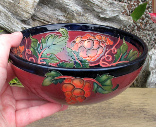 Moorcroft Rare CRIMSON TIDE 711/6 Bowl Trial 31.5.24 Retail Price £760