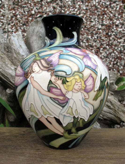 Moorcroft Rare SNOWDROP FAIRIES Trial 5.2.24 Vase Shape 265/7 Retail Price £995