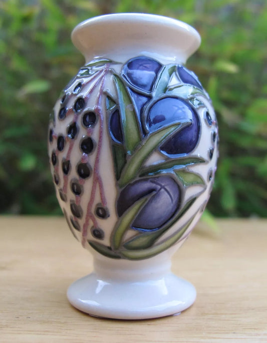 Moorcroft Miniature JUNIPER Master Trial 23.3.17 Vase 370/2 Retail Price £165
