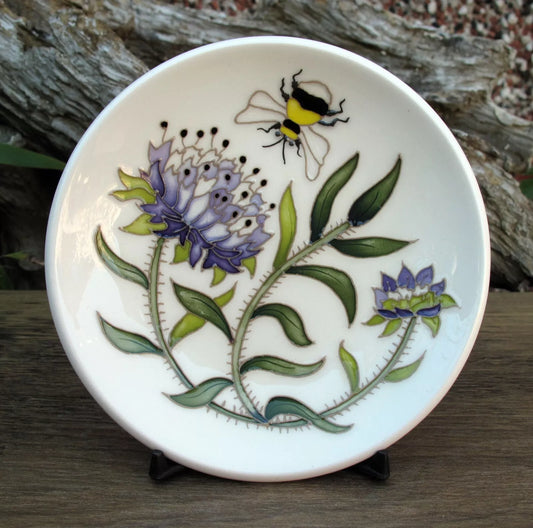 Moorcroft RSPB FIELD SCABIOUS 780/4 Tray Coaster 2025 Retail Price £120 Bees
